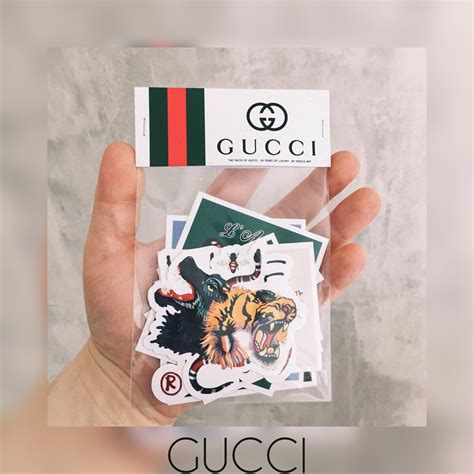 supreme gucci stickers|gucci stickers for sale.